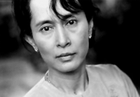 Aung San Suu Kyi: candles in Paris tonight