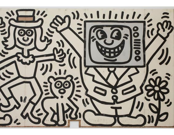 Keith Haring's 1985 Mural at Deitch Projects