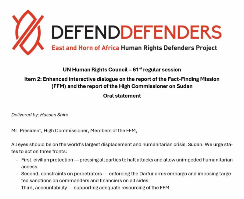 Image for the Tweet beginning: 🗣️ A thread for DefendDefenders’